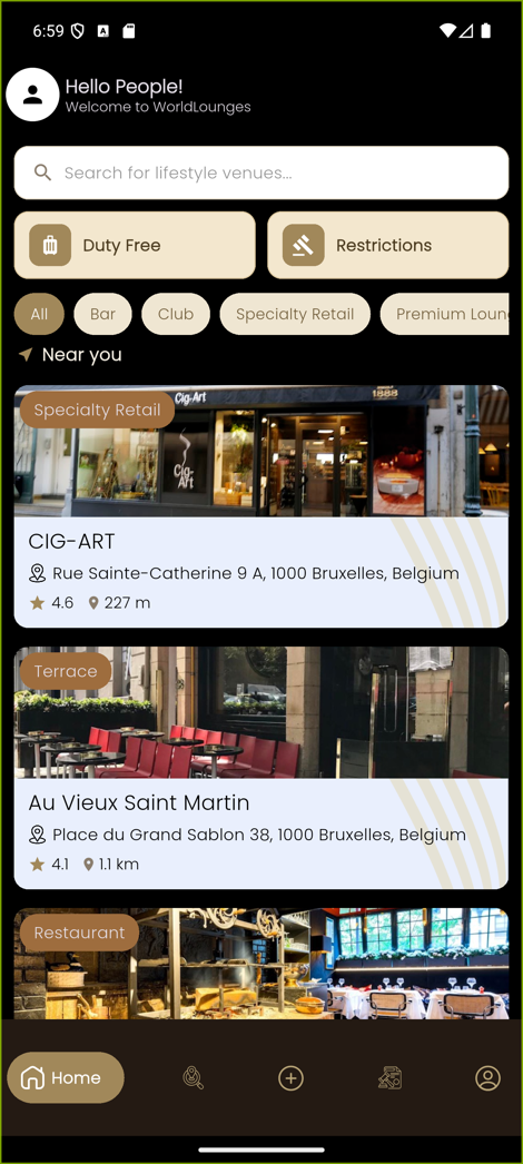 WorldLounges app